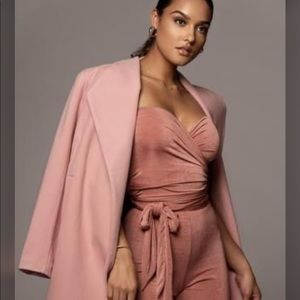 Jluxlabel Dusty Pink Natalie Tailored Coat